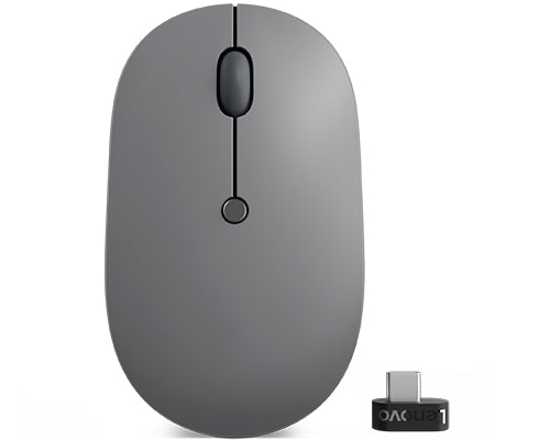 Mouse Lenovo Go Usb-C || Receptor De Emparejamiento Unificado Usb-C || Cable De Carga De Usb-A A Usb-C || 1 Año Garantia Cs || Negro