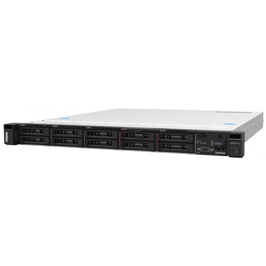 Servidor Lenovo Thinksystem Sr250 V2 Xeon E-2314 4C 2.8Ghz / Rack / Ram 16Gb 3200Mhz /Sin Discos / Raid Software 4X3.5/ Sin Pcie Red / Fuente 450W Hs/ Sin S.O. /3 Años Garantia 9X5