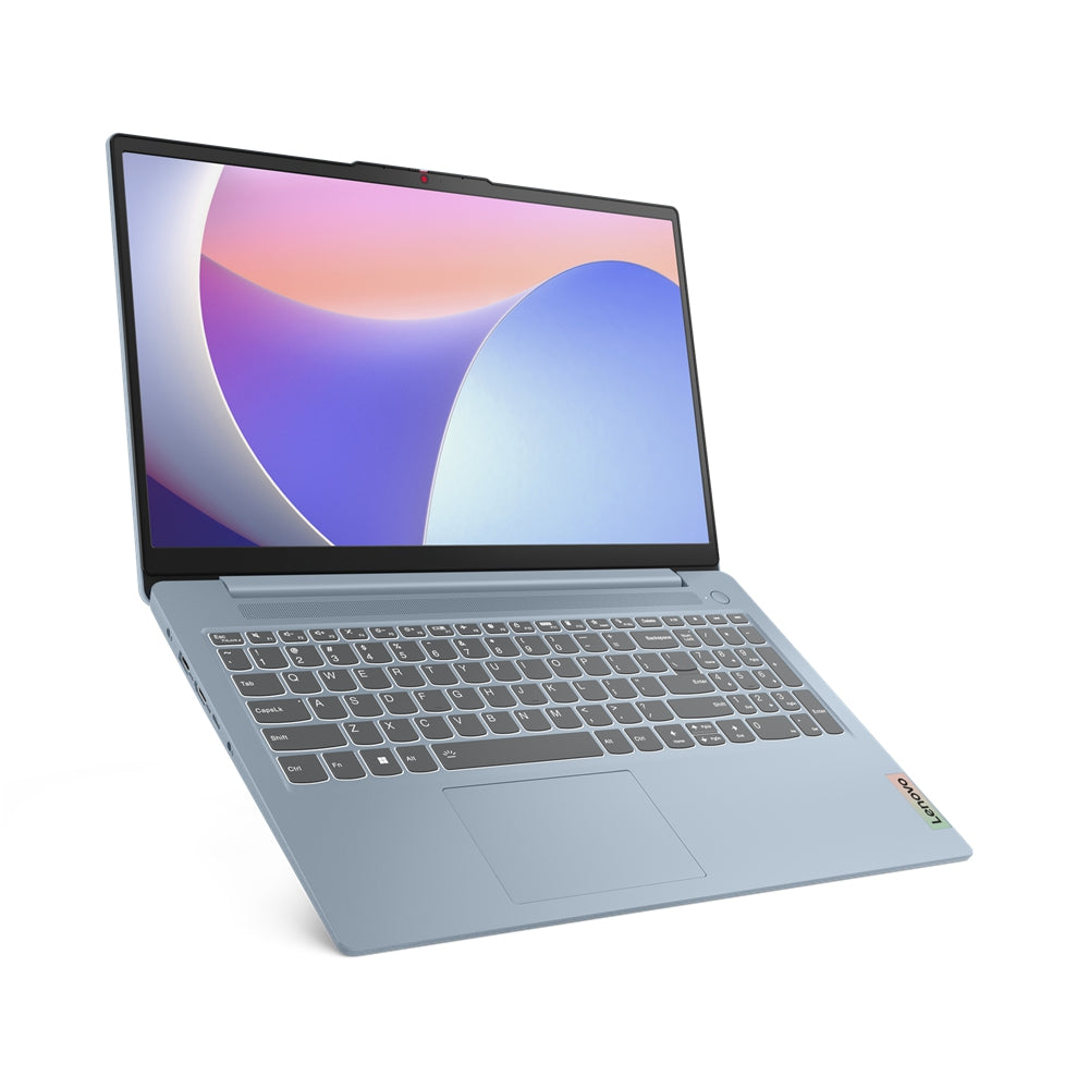 Lenovo Ideapad Slim 3 15Iru8/Cor I3-1305U Hasta  4.5 Ghz/8Gb Soldado  Lpddr5-4800 Max 8Gb/256Gb Ssd/15.6Fhd/Color Azul Escarcha/Win 11 Home/1 Año En Centro De Servicio