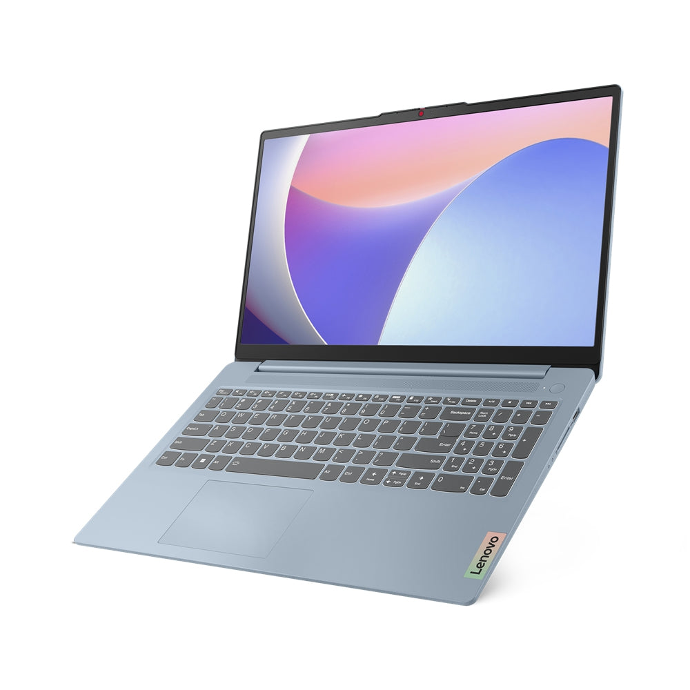 Lenovo Ideapad Slim 3 15Iru8/Cor I3-1305U Hasta  4.5 Ghz/8Gb Soldado  Lpddr5-4800 Max 8Gb/256Gb Ssd/15.6Fhd/Color Azul Escarcha/Win 11 Home/1 Año En Centro De Servicio