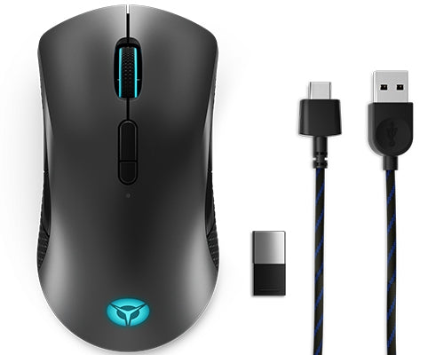 Mouse Lenovo Idea Gaming Legion M600 Inalambrico Gris Hierro/Negro Hasta 200 Horas Duracion Bateria