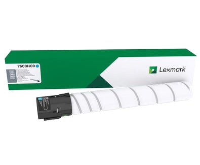 Toner Lexmark 76C0Hc0 Cian, Alto Rendimiento 34000 Paginas, Para Cx922, Cx921, Cx923, Cs923