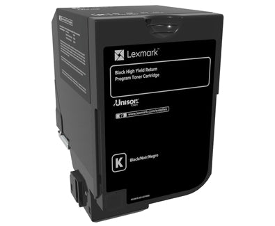 Toner Laser Lexmark 84C4Hk0 Negro, Alto Rendimiento 25000 Paginas, Para Cs725Dhe