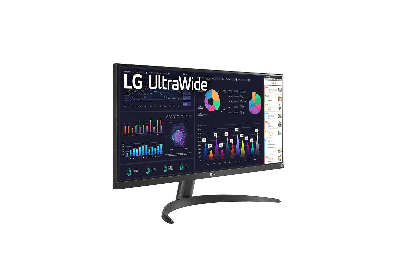 Monitor Lg Ultrawide, 29 Plg, Full Hd, 2560 X 1080 Amd, Freesync, 75Hz, Hdmi (2) Ips, 5 Ms, Color Negro