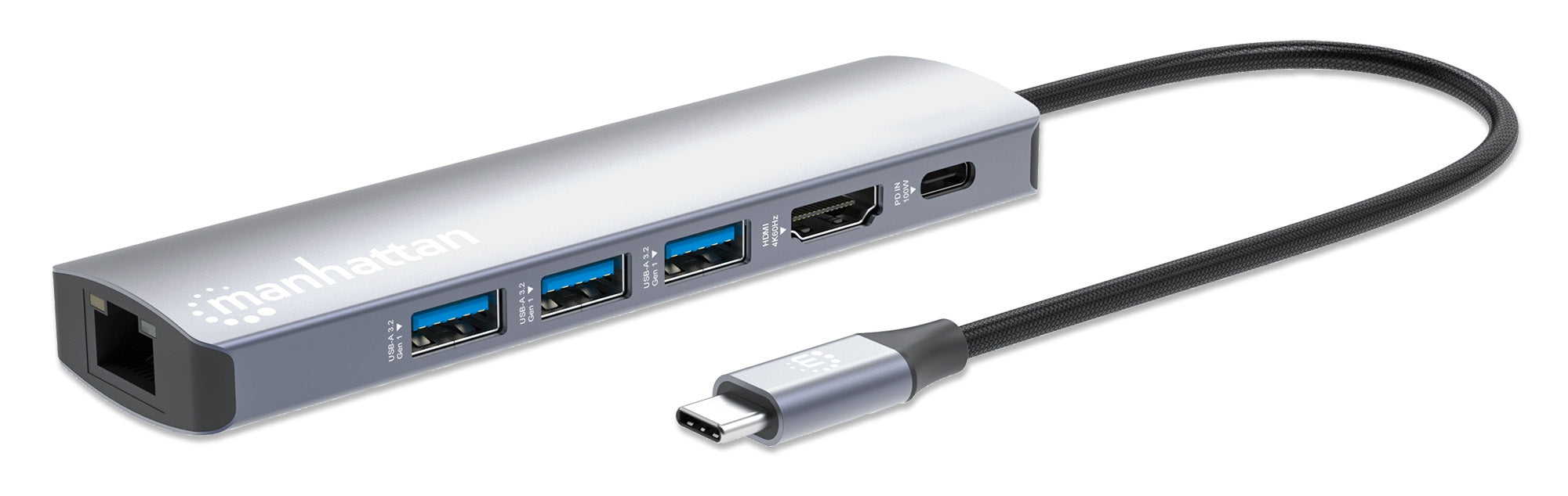 Docking Station Manhattan 153959 Usb-C Con Hub 6 En