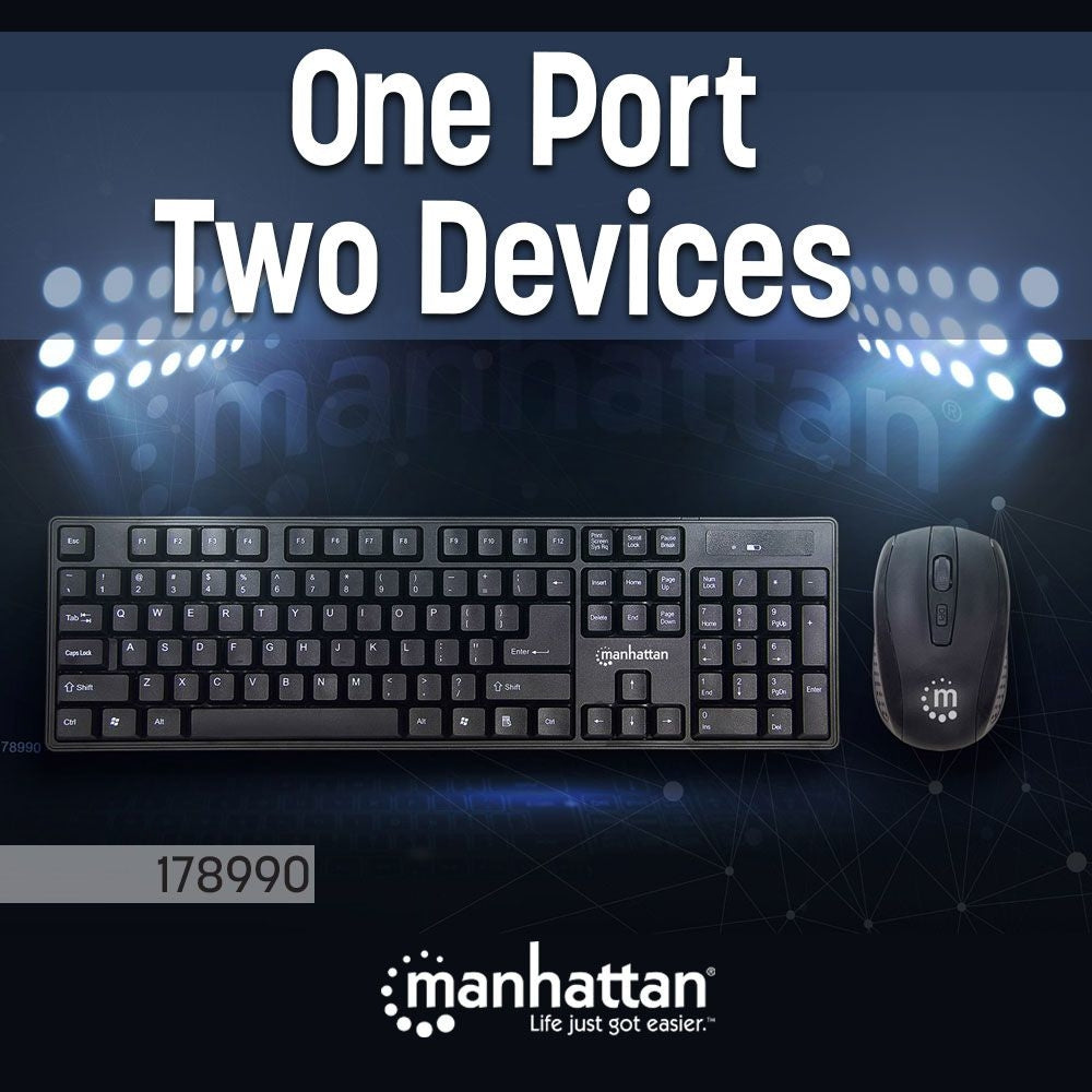 Kit Teclado Y Mouse Usb Optico Inalambrico