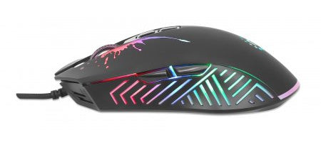 Mouse Optico Gaming, Manhattan, 190220, 7 Botones, 7200 Dpi, Led Rgb, Negro