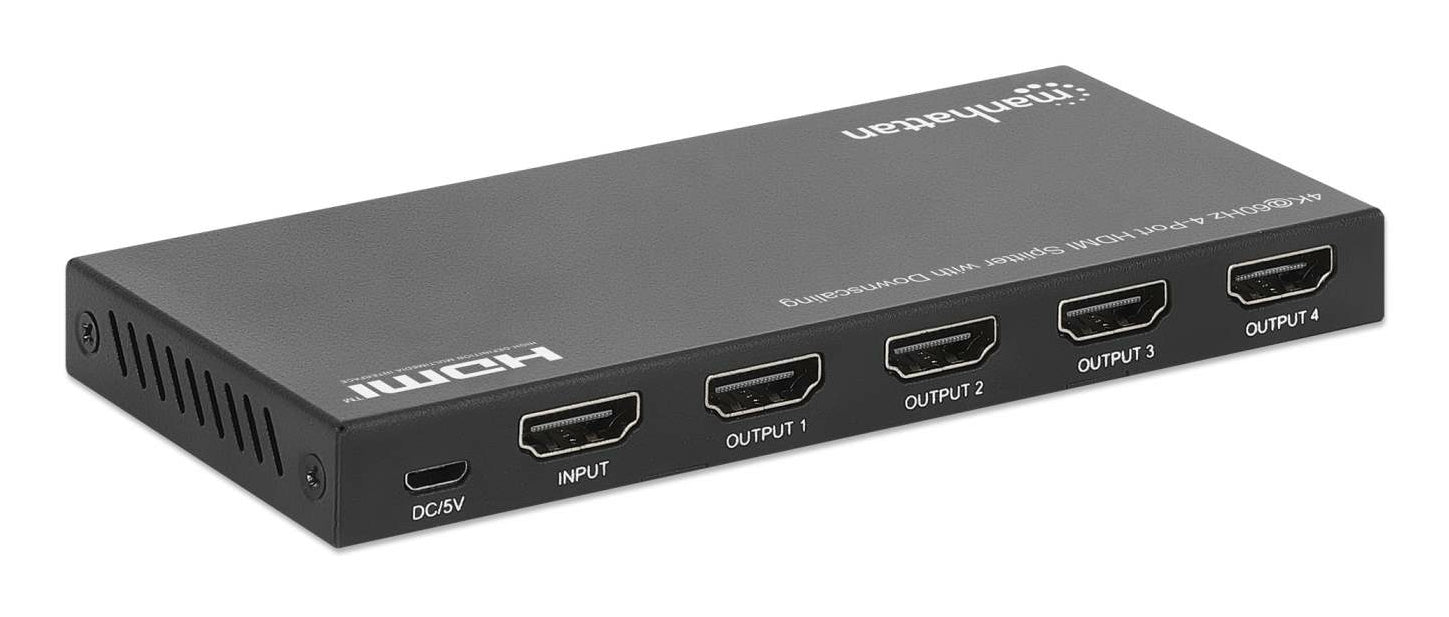 Video Splitter Hdmi 4K60Hz 1:4 Out Reductor De Escala