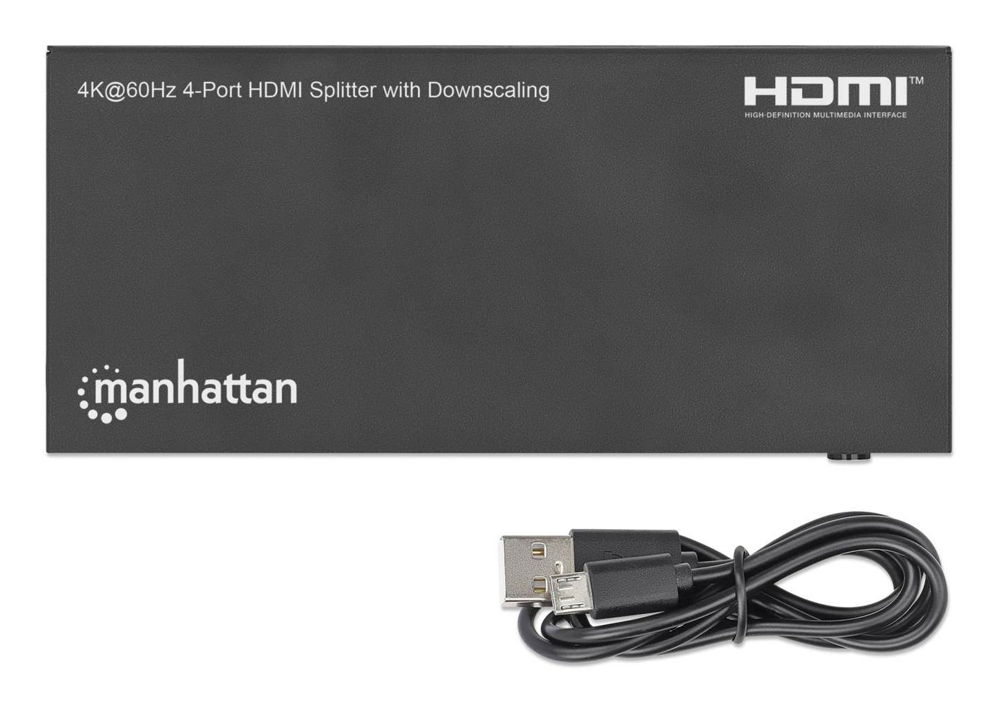 Video Splitter Hdmi 4K60Hz 1:4 Out Reductor De Escala