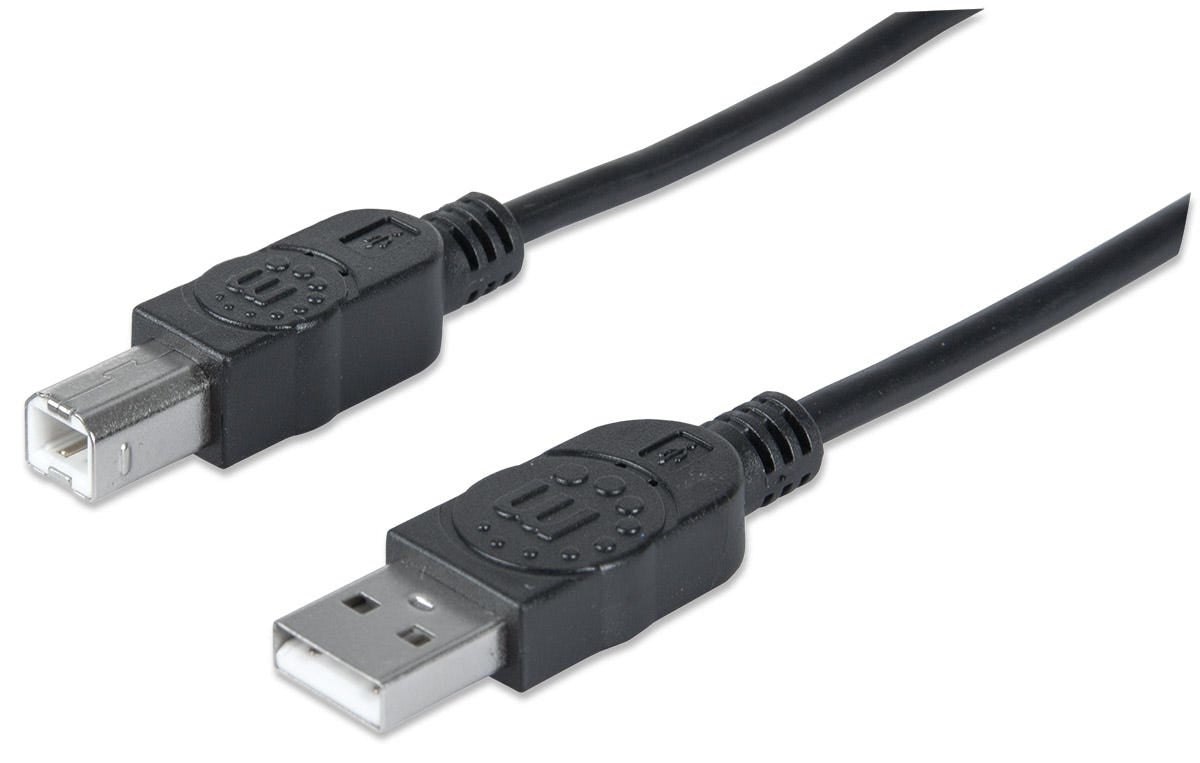 Cable Usb Manhattan 306218 V2.0 A-B 0.9M Negro