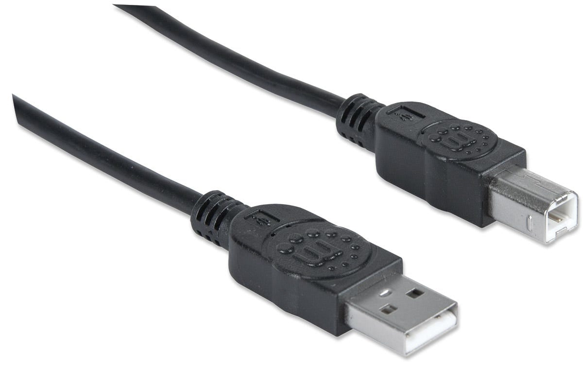 Cable Usb Manhattan 306218 V2.0 A-B 0.9M Negro