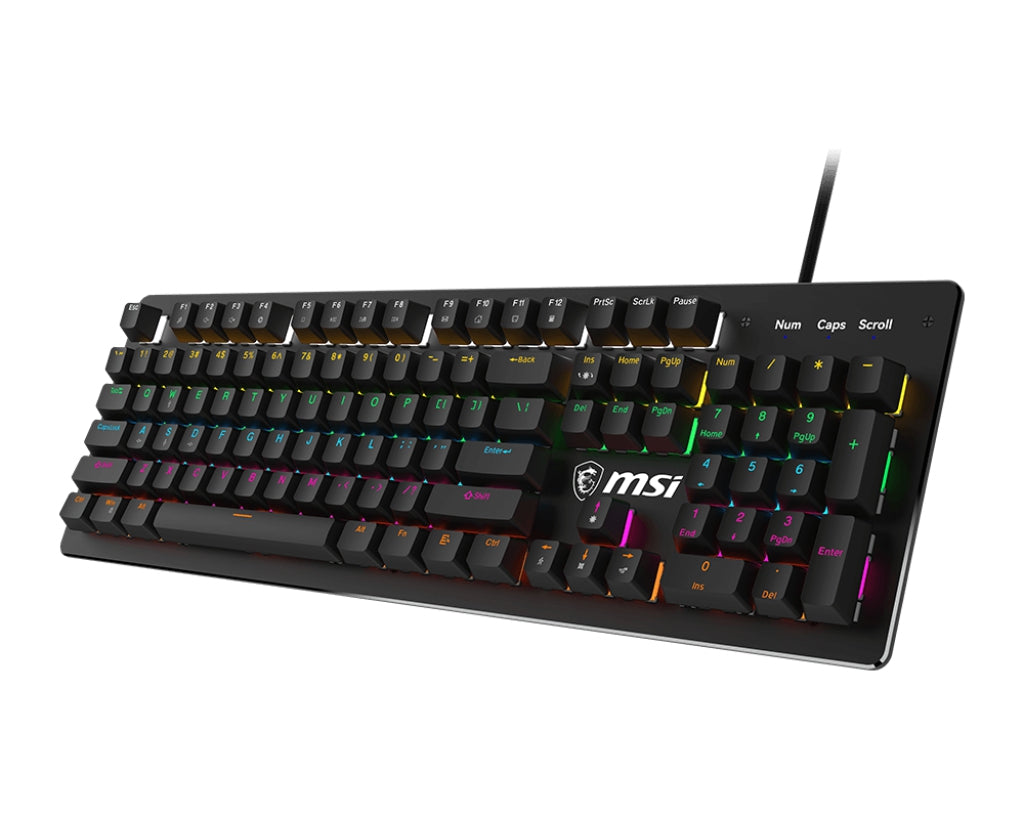 Teclado Msi Forge Gk300 Blue Us Mecanico