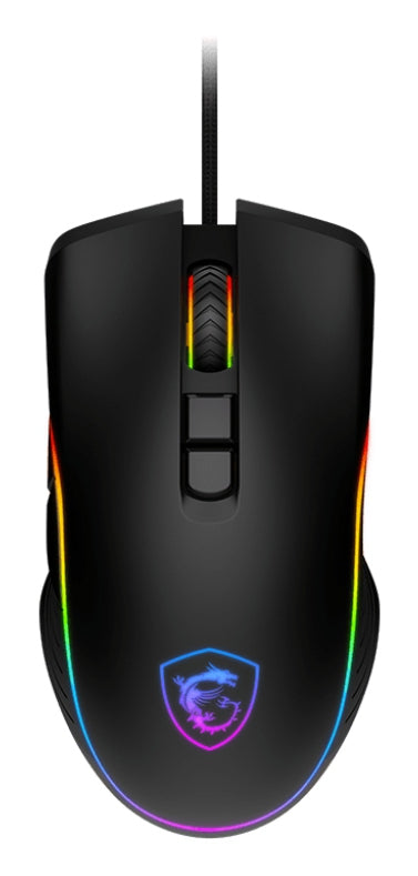 Mouse Msi Optico Forge Gm300 /Cableado/Dpi 7200/Usb/Rgb/Gamer