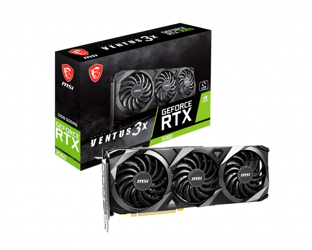 Tarjeta De Video Msi Geforce Rtx 3060 Ventus 3X 12G Gddr6 Pci Express 4.0