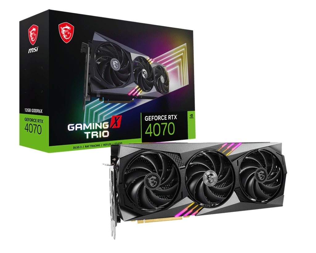 (Ob) Tarjeta De Video Msi Geforce Rtx 4070 Gaming X Trio 12G