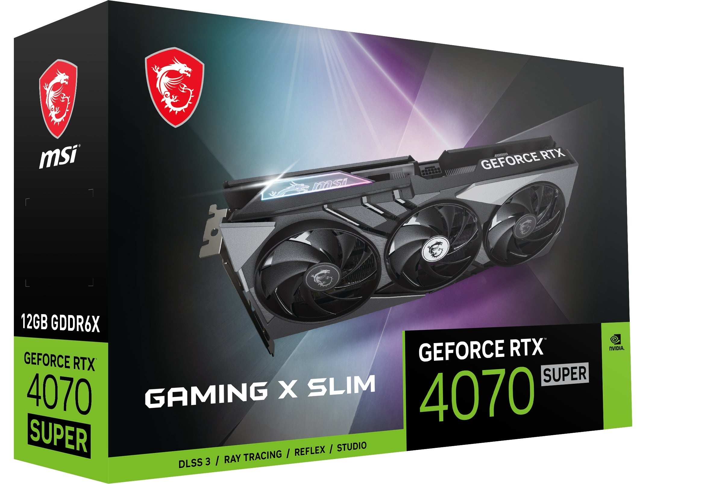 Tarjeta De Video Msi Geforce Rtx 4070 Super 12G Gaming X Slim