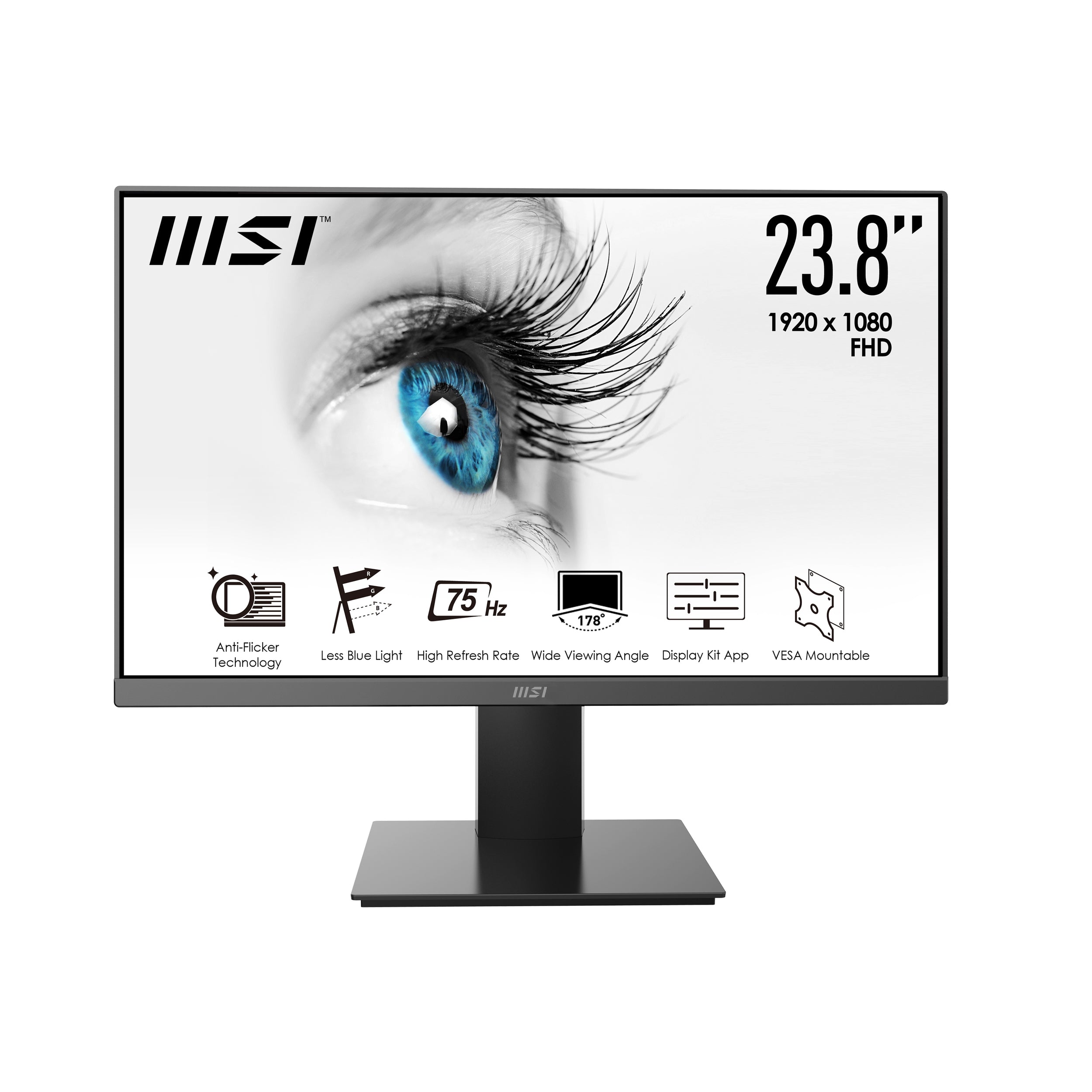 (Ed) Monitor Msi Flat Full Hd 75Hz 23.8 Pro-Mp241X Cert Tuv