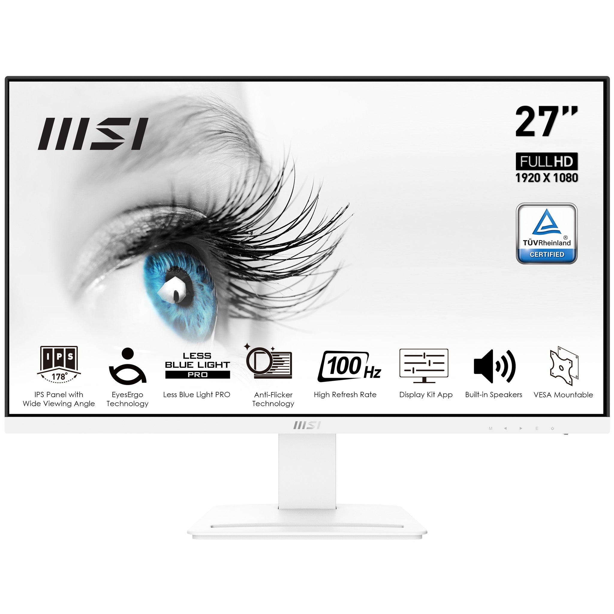 Monitor Gamer Msi Mag Pro Mp273Aw /27/Tr 1Ms/100 Hz/2Xhdmi/Dp/Ips/2X Usb 3.2 /1X Usb