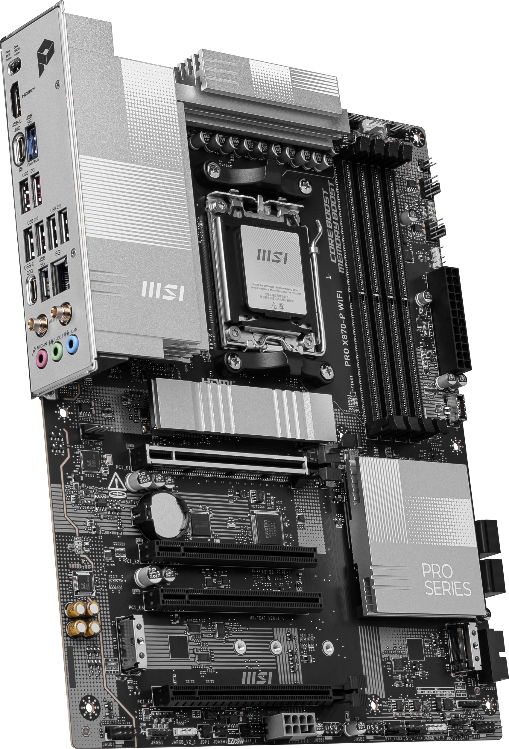 Mb Msi X870 Amd S-Am5 9000A Gen/4X Ddr5 5000/Pcie 4.0/Hdmi/4Xusb 2.0/M.2/Atx/Wifi 6E/Bluetooth 5.3/Gama Media /Gamer/Rgb