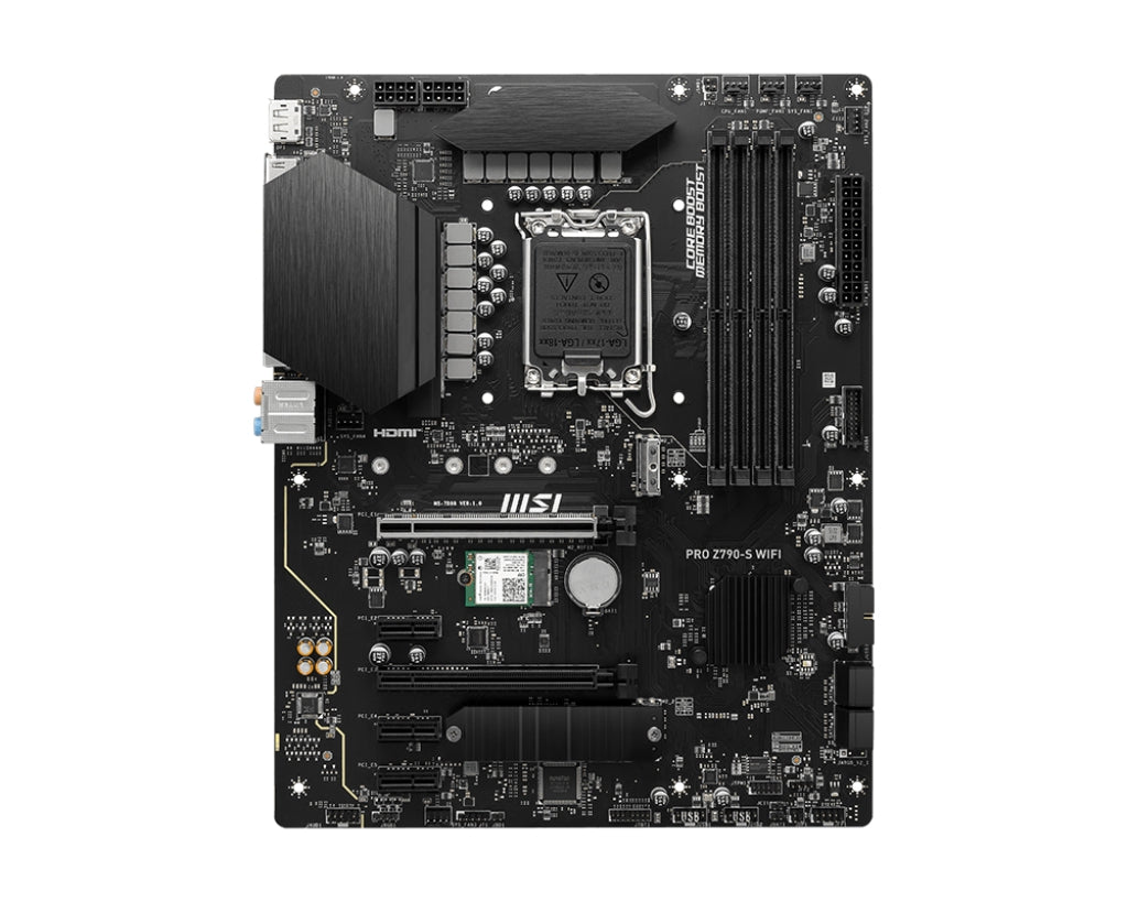 Motherboard Msi Pro Z790-S Wifi Tarjeta Madre Intel Compatible Con Procesadores Intel® Core™ De 14.ª 13.ª Y 12.ª Generación Pentium® Gold