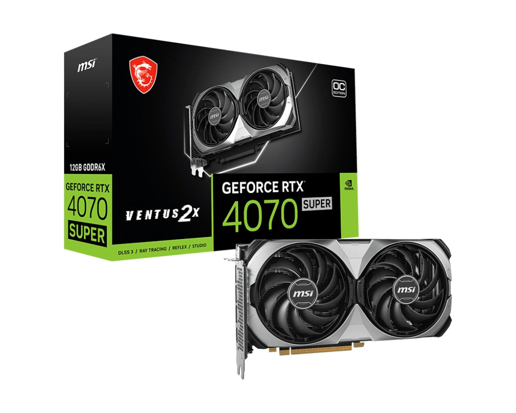 Tarjeta De Video Msi Geforce Rtx 4070 Super Ventus 2Xoc 12Gb