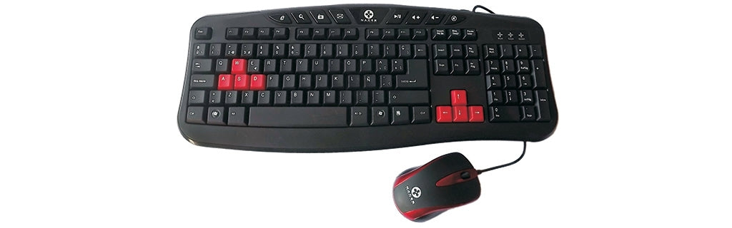 Kit Teclado/Mouse Naceb Negro Usb/Optico/Qwerty