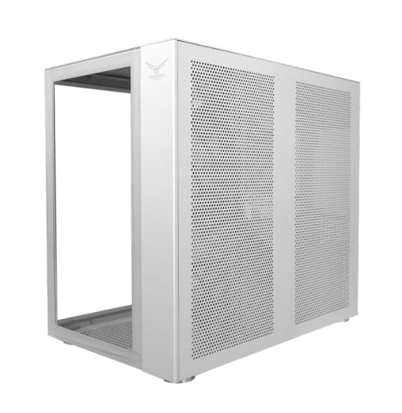 Gabinete Naceb Technology Na-0633 Gaming White Nova Cristal Templado Micro Mii Atx; Usb 3.0 Y Tipo