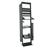 Rack North System 21 U.R. 2 Postes 19 Pulgadas Aluminio Ligero Negro Liso