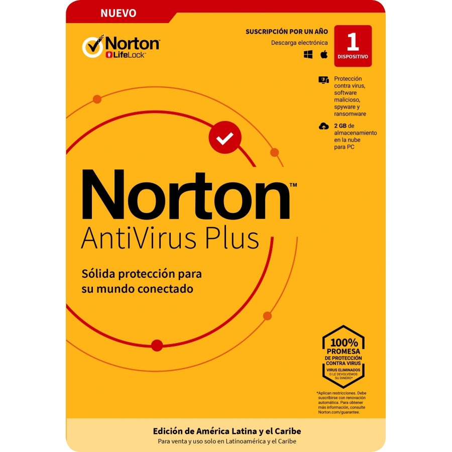 Esd Norton Antivirus Plus/ 1 Dispositivo/ 1 Año/ Descarga Digital