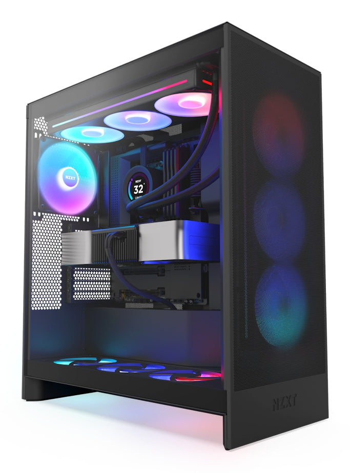 Gabinete Nzxt H7 Flow Rgb/Negro/Midi-Tower/Gamer