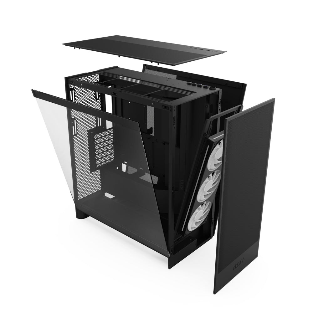 Gabinete Nzxt H7 Flow Rgb/Negro/Midi-Tower/Gamer