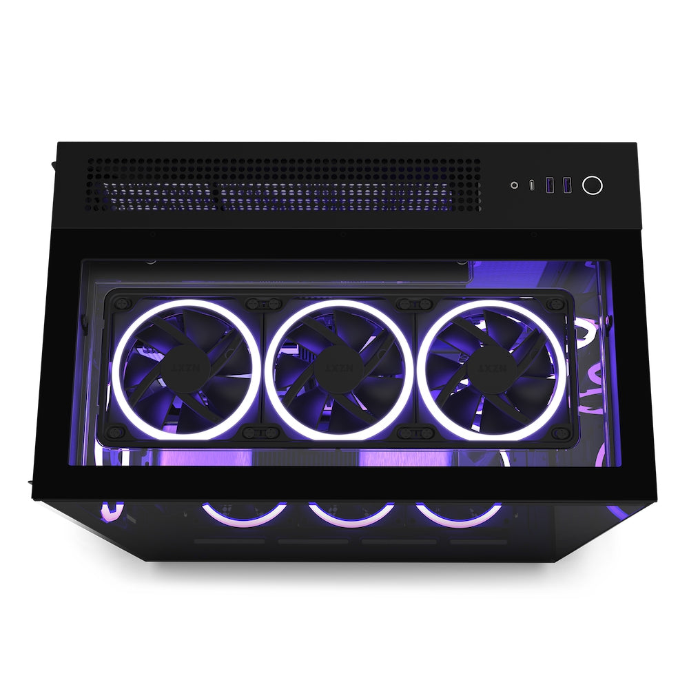 Gabinete Nzxt H9 Elite Mt Mid-Itx/Microatx/Atx 3V F120Rgb Bk Cm-H91Eb-01