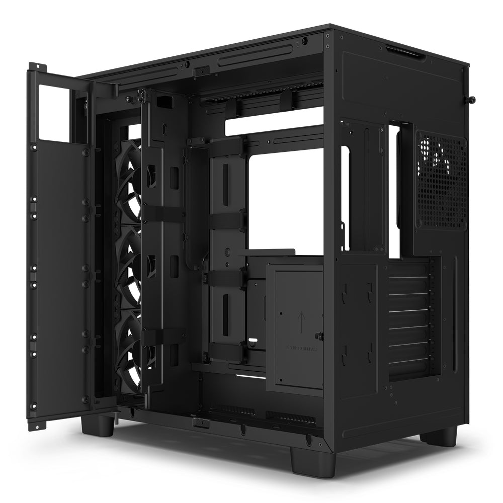 Gabinete Nzxt H9 Flow Mt Mid-Itx/Microatx/Atx 4V F120 Bk Cm-H91Fb-01