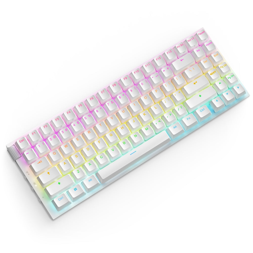 Teclado Mecanico Nzxt Function 2 Minitkl / Blanco / Rgb / Switch Optical Red / Ingles/Gamer