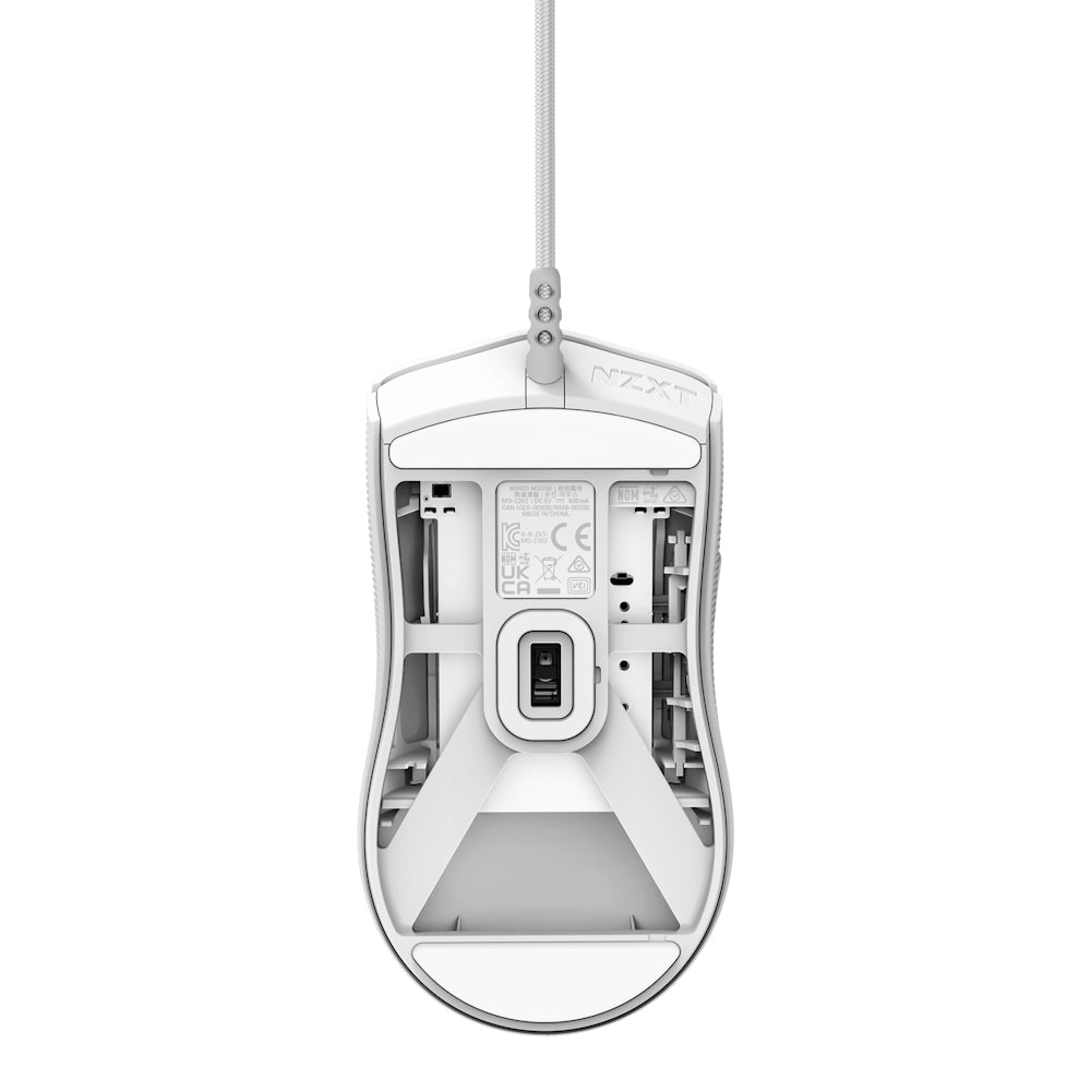 Mouse Gamer Nzxt Lift 2 Symm / Blanco / Sensor Pixart Pmw3395 / 100 Millones De Clicks / 26,000 Dpi