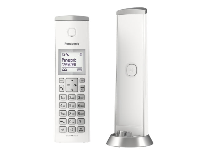 Telefono Inalambrico Panasonic Kx-Tgk210 Dect 120 Canales Con Identificador De Llamadas Blanco