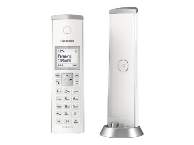 Telefono Inalambrico Panasonic Kx-Tgk210 Dect 120 Canales Con Identificador De Llamadas Blanco