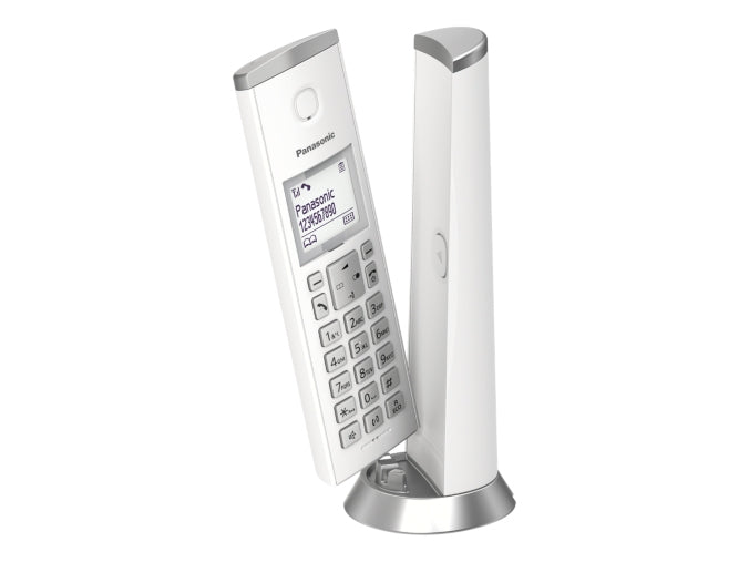 Telefono Inalambrico Panasonic Kx-Tgk210 Dect 120 Canales Con Identificador De Llamadas Blanco