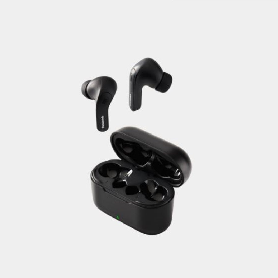 Audifonos Bluetooth Tipo True Wireless In-Ear Panasonic Rz-B310Wde-K, Color Negro, Funcion Manos Libres/Microfono, Cancelacion De Ruido Activa, Resistencia Ipx4, 5 Horas De Reproduccion Continua,