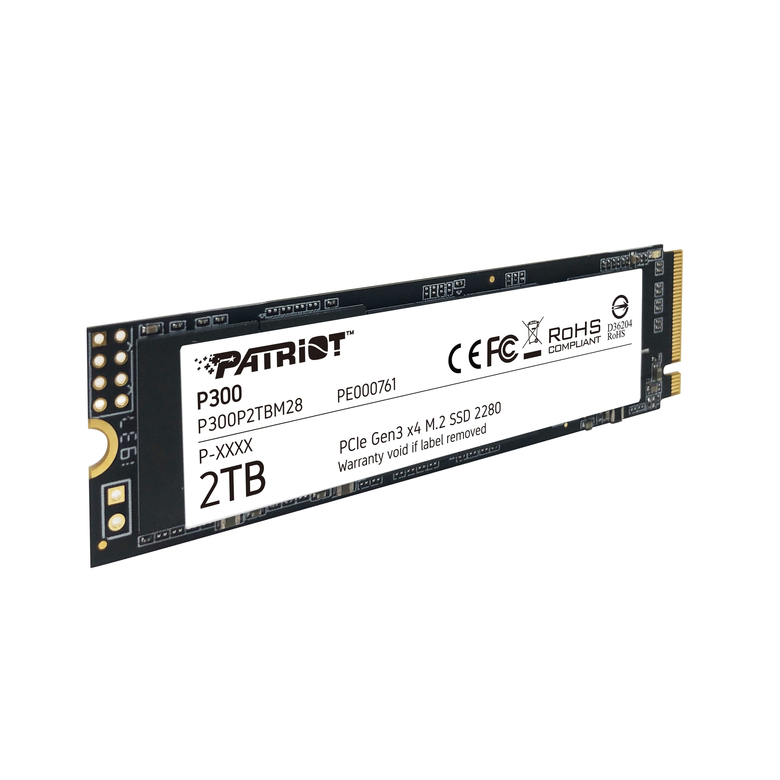 Unidad De Estado Solido Patriot P300/ 2Tb M.2 2280 Pcie Gen 3 X4 Ssd