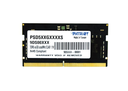 Memoria Ram Patriot Signature Line Series Ddr5 32Gb/(1 X 32Gb) 4800Mhz Sodimm Single