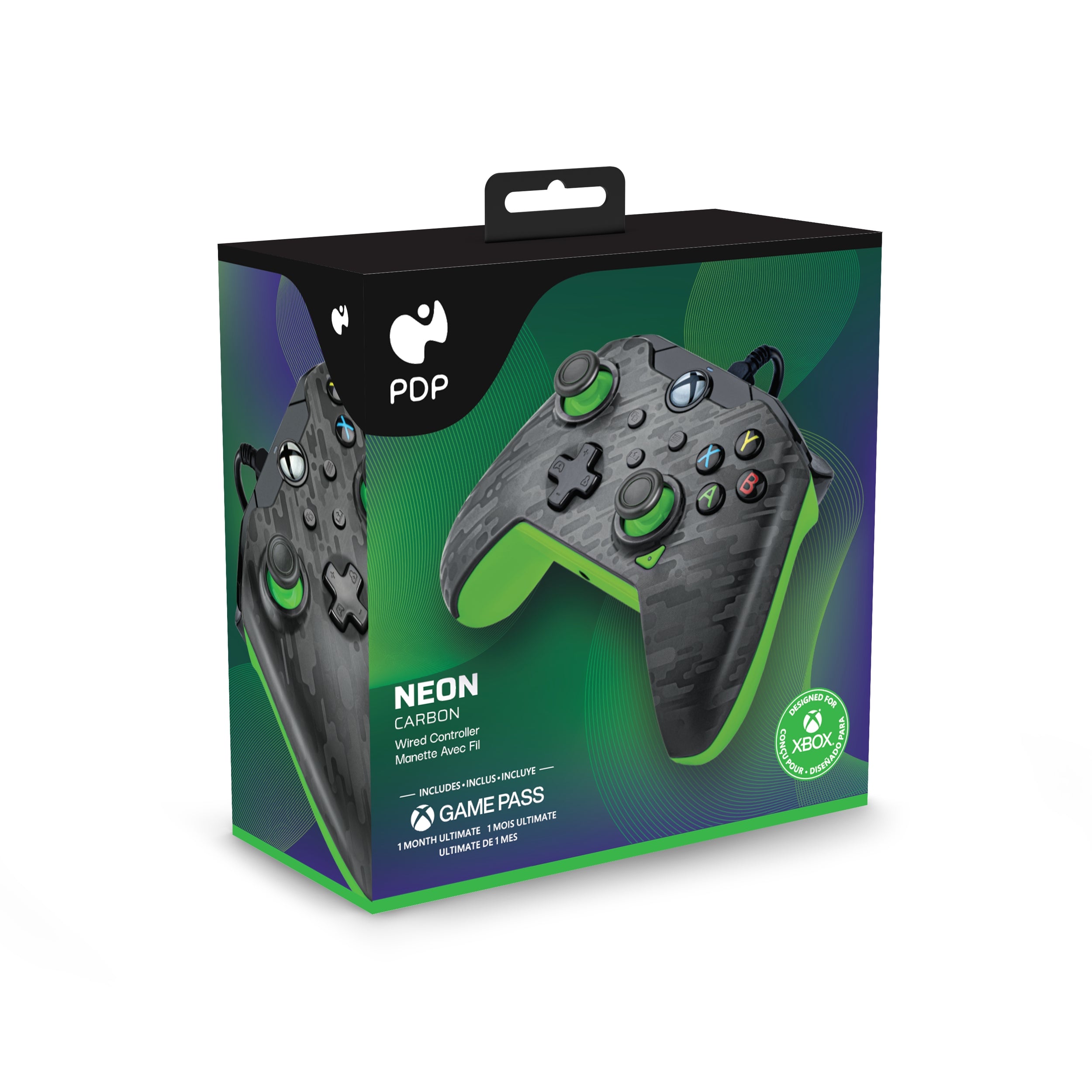 Pdp Wired Ctrl For Xbox Series X Neon Carbon Caja Maltratada