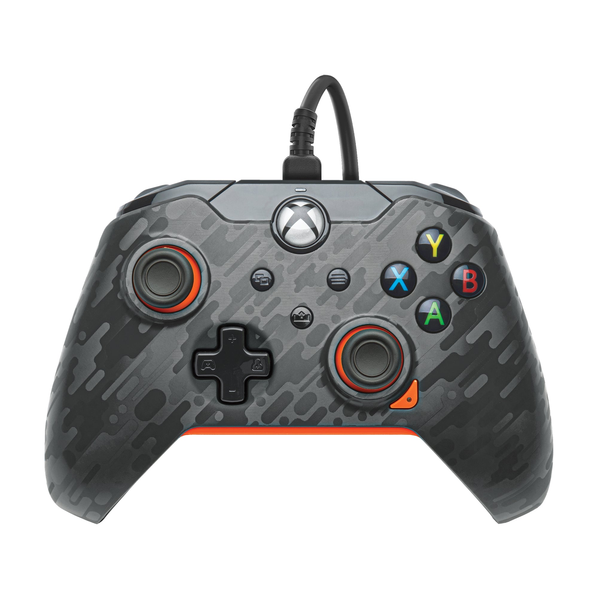 Xbox Wired Controler Atomic Carbon Caja Maltratada