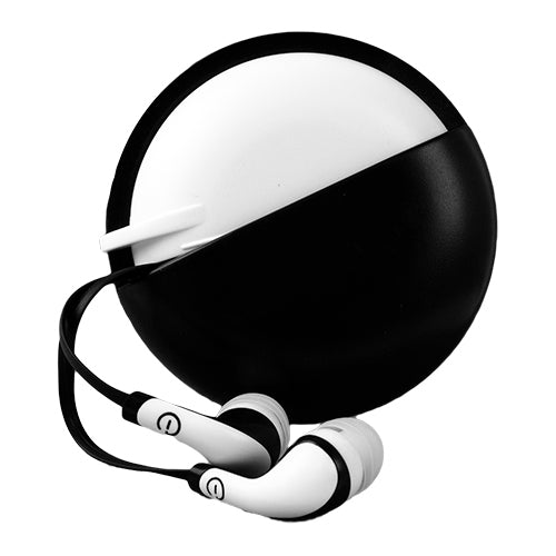 Audifonos De Viaje In-Ear Con Microfono Easy Line El-995234 Negro/Blanco 3.5 Mm 1.2