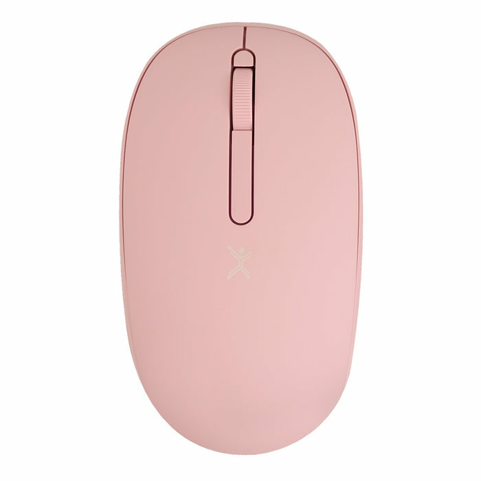 Mouse Perfect Choice Pc-045182 Inalámbrico Rosa Silencioso Con Receptor Doble Usb C+Usb A