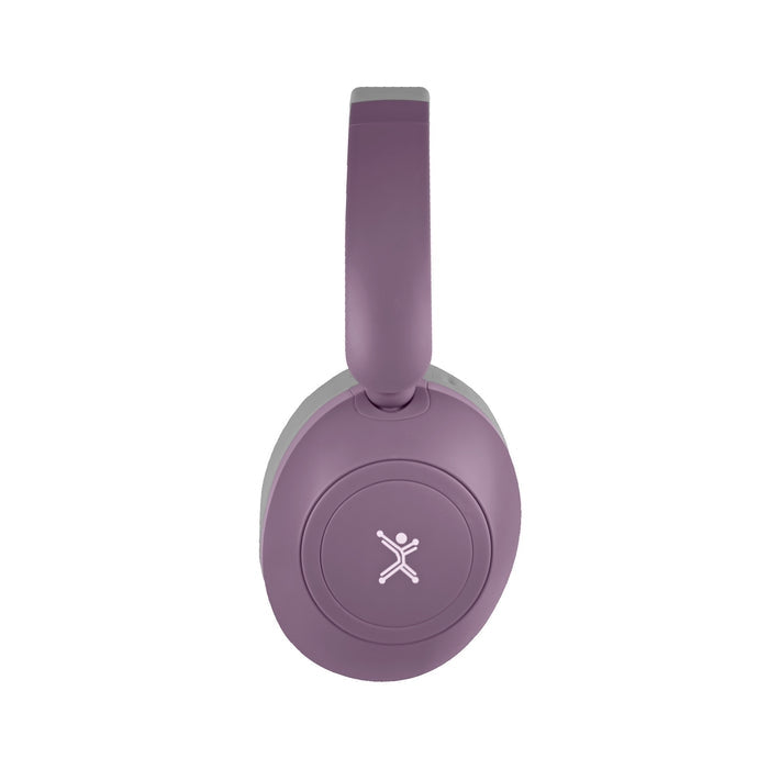 Audifonos On-Ear Inalambricos Plegables Manos Libres Con Bt Perfect Choice Soundia - Morado