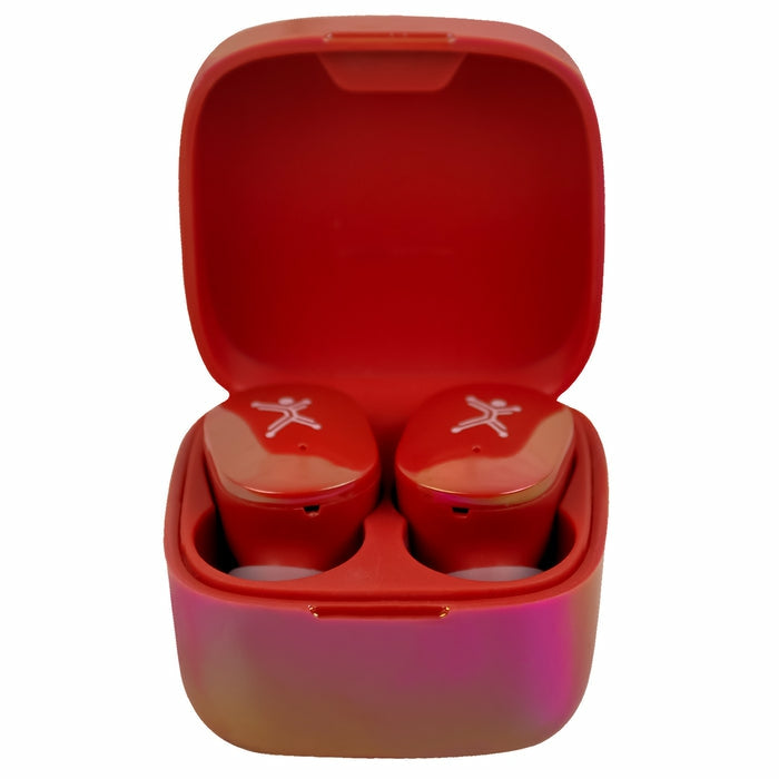 Audífonos Perfect Choice Pc-117247 Tws Mini Pearl Rojos