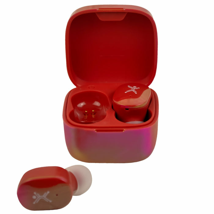 Audífonos Perfect Choice Pc-117247 Tws Mini Pearl Rojos