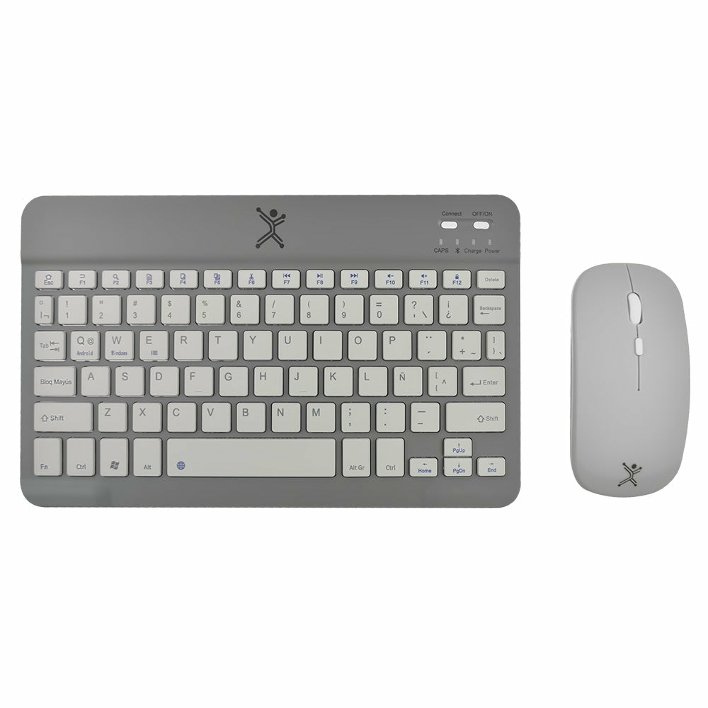 Kit De Teclado Y Mouse Perfect Choice Pc-201250 Compacto Bluetooth 2-1 Ne