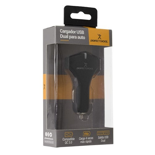 Cargador Dual Para Carro Qc3.0 .